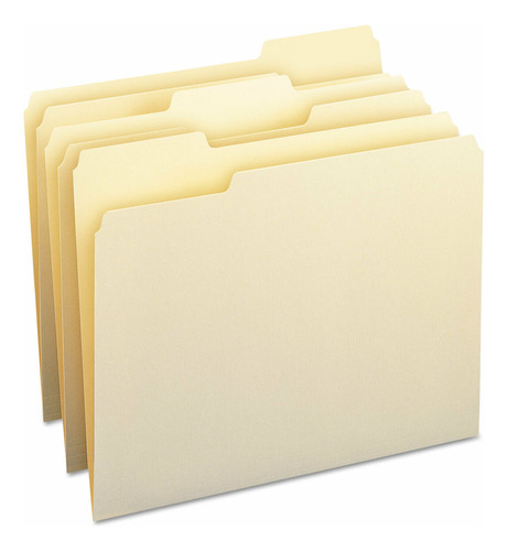 Smead File Folders 1/3 Cut Assorted One-ply Top Tab Lett Cck
