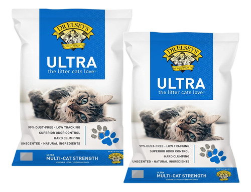 Arena Para Gatos Precious Cat Ultra Dr Elsey's  18.14 Kg 2pz