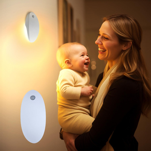Luz Nocturna Recargable Para Niños Con Sensor Led