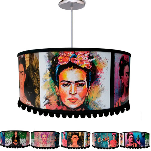 Lámpara Colgante Pantalla Con 2 Luces 6 Imagenes De Frida