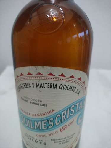 Botellas De Cerveza Quilmes De Coleccion (Usado)