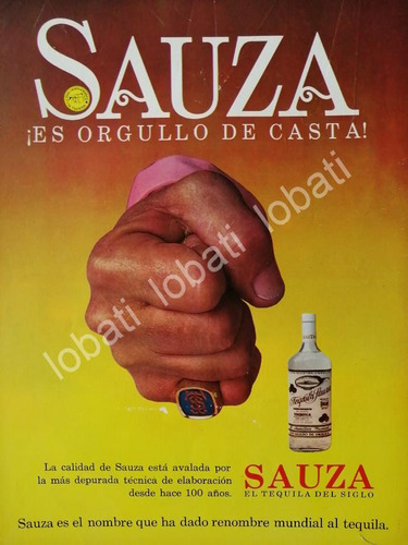 Cartel Retro Tequila Sauza 100 Aniversario V347