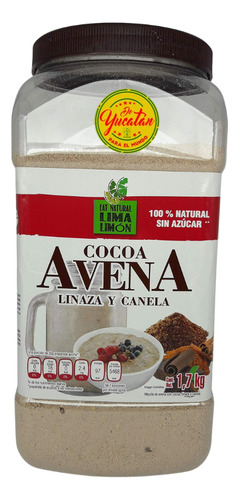 Avena Con Cocoa, Linaza Y Canela De 1.7kg Marca Lima Limon