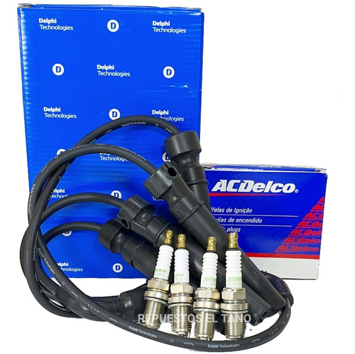 Kit Cables De Bujias Chevrolet Aveo 1.6 16v.+ Bujias Acdelco