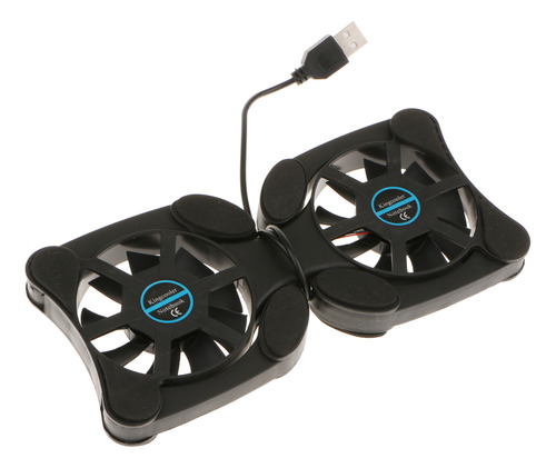 Portátil Usb Plegable Dos Ventiladores De 70mm Portátil