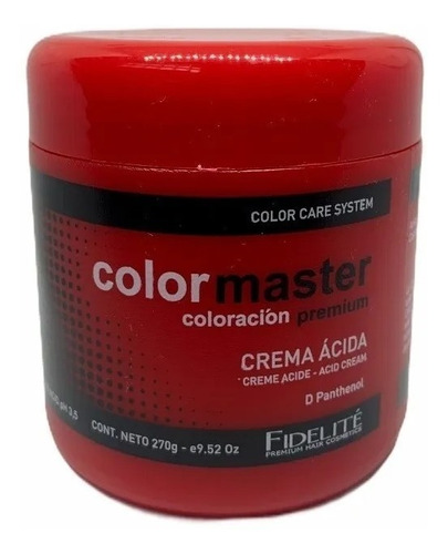 Máscara Crema Extra Ácida Color Master Fidelite 270g