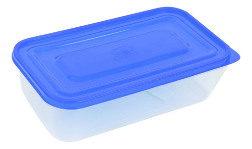 Taper Hermetico Plastico 1.1l Tapa Azul Bari Crom