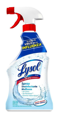 Imagen 1 de 5 de Lysol Spray Desinfectante Multiusos Cleanser 650ml