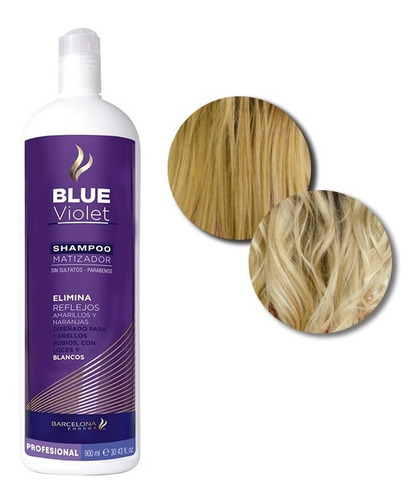 Imagen 2 de 2 de Shampoo Blue Violet Matizador 900ml