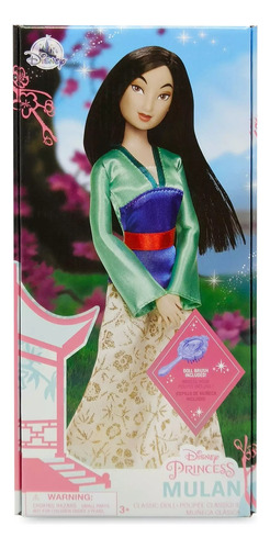 Disney Store Muñeca Mulan Clasica Y Peine Importada Original