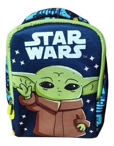 Mochila Baby Yoda 30cm - Neopreno - Giro Didáctico. Color Azul oscuro