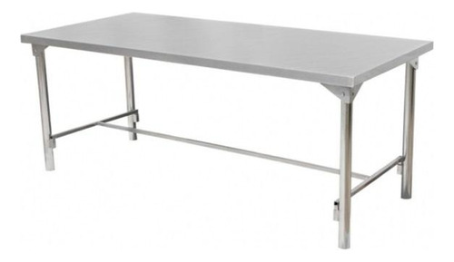 Mesa De Serviço Industrial 100% Total Aço Inox 1,40 X 70 