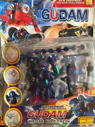 Gundam Bootleg Gudam Robot Figura Mecha Vintage Completo