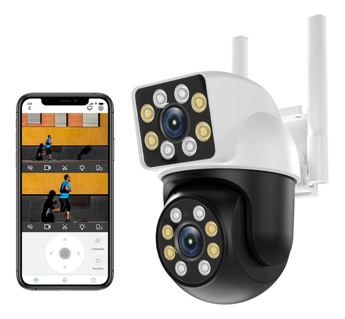 Cámara WiFi de 8 megapíxeles, 5 g, PTZ, cámara de seguridad de doble lente, doble pantalla, Ip66, seguimiento automático, cámaras IP exteriores a todo color, zoom de 8x