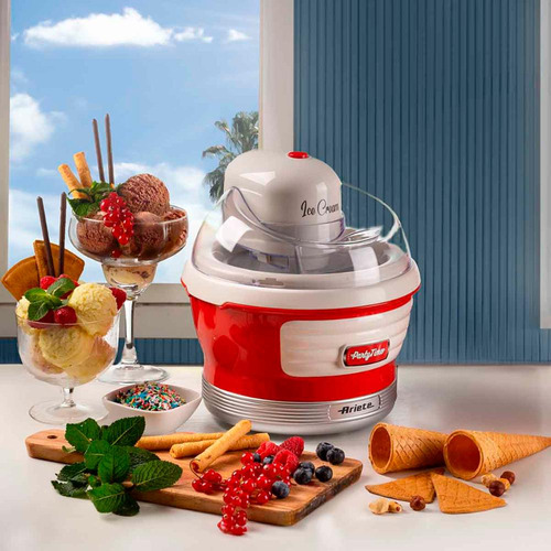 Sorveteira Ariete Party Time 1,5l Retrô Vermelho 12w 127v