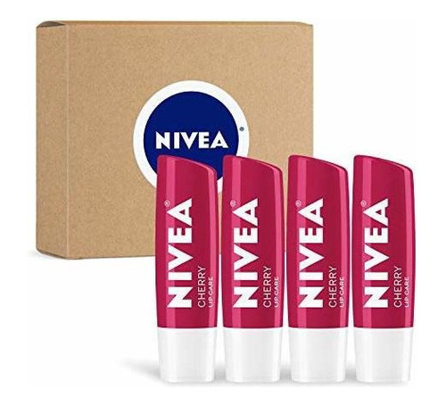 Nivea Cherry Lip Care - Bálsamo Labial Teñido Para Labios 