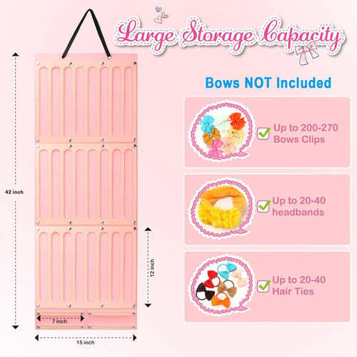 Soporte Para Lazos De Pelo Para Bebés, Colgador De Pinzas Pa