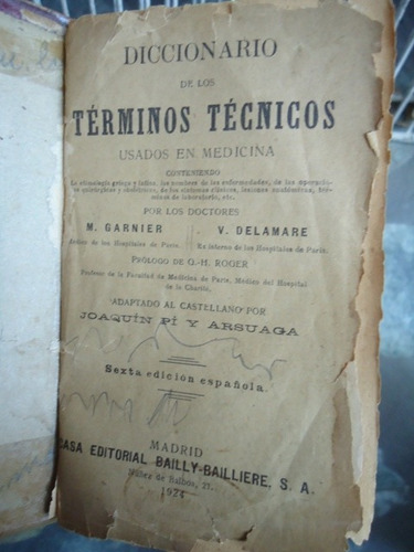 Diccionario De Terminos Tecnicos Usados En Medicina