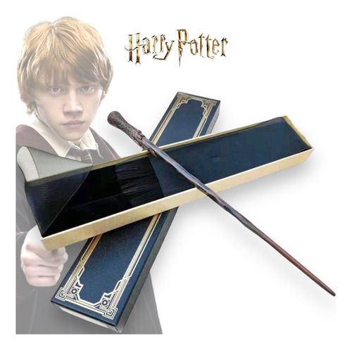 Varita Ron Weasley Con Caja - Varita Harry Potter 