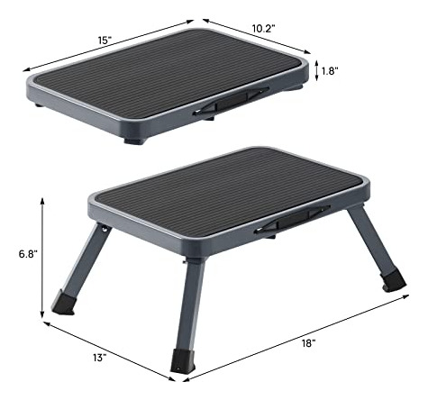 Ollieroo Step Stool Portable Lightweight Plegable Escalera D