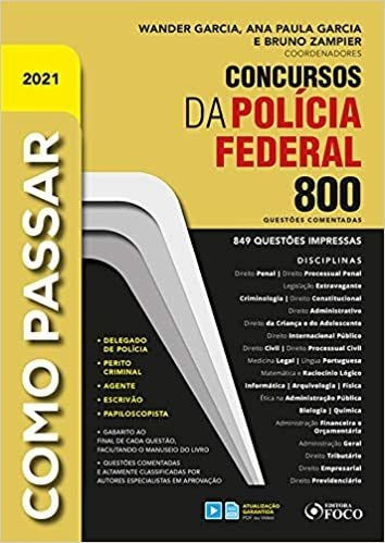 Livro Como Passar Em Concursos Dapolícia Federal - 800 Ques