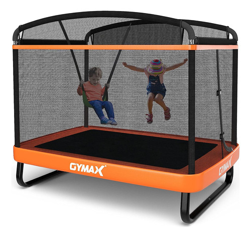 Gymax Cama Elástica Para Niños De 6 Pies Con Columpio, Aprob