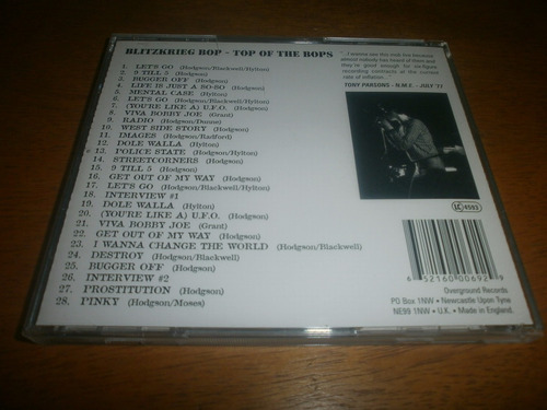 Blitzkrieg Bop Top Of The Bops Cd