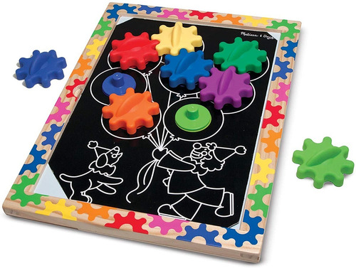 Melissa & Doug Juego De Habilidades Ajustando Engranes