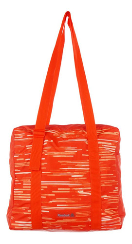 Bolso Deportivo Cartera Mujer Reebok Workout Ready W Graphic Color Naranja Rayado