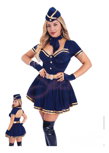 Disfraz Chica Aviadora Halloween Stock Disponible 