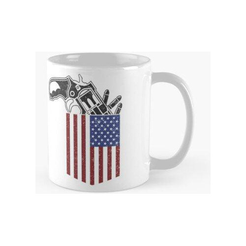 Taza Revólver De Bolsillo Americano Calidad Premium