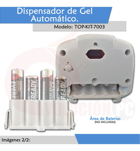 Imagen 8 de 9 de Dispensador De Jabón / Gel Automático Evita Contacto V8