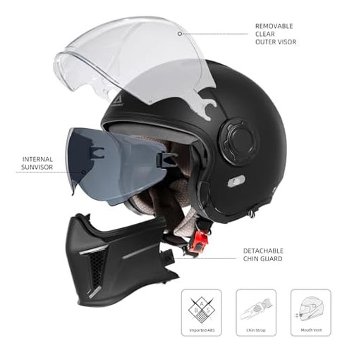 Cascos De Motocicleta De Cara Completa Triangular, Casco De