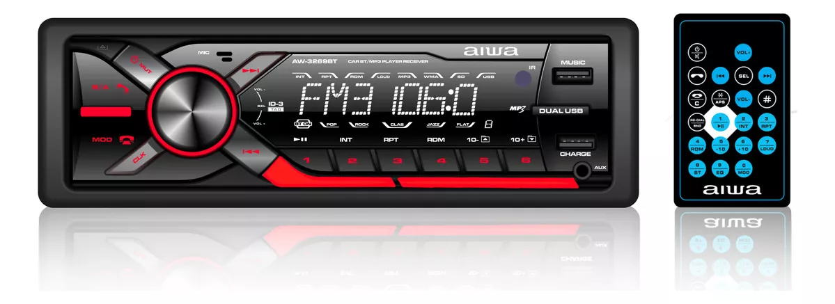 Primera imagen para búsqueda de radio auto con parlantes