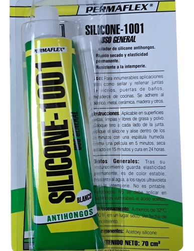 Silicon Blanco Antihongos 70 Ml Permaflex