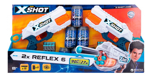 Arma Zuru X-shot Excel Reflex 6 + Latas Y Dardos