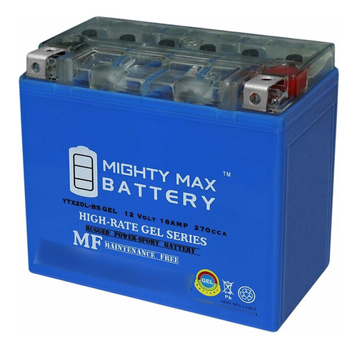 Bateria Mighty Max Ytx20l Bs Gel Sustituye Bikemaster