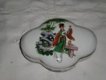 Comprar Muy Antiguo Alhajero Porcelana Oriental Imagenes Eróticas