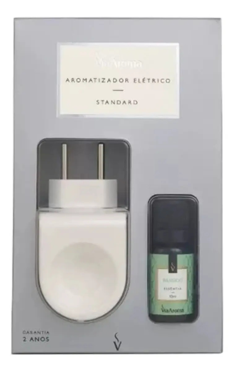 Kit Aromatizador Difusor Elétrico Standard + Essência Cor Bamboo