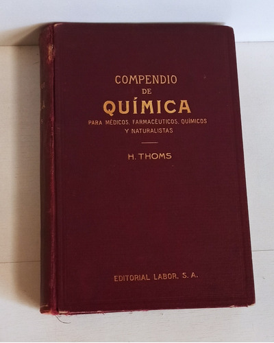 Libro Compendio De Química , Hermann Thoms