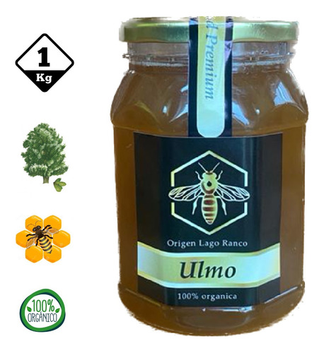 Miel De Abeja 100% Natural Y Orgánica De Ulmo  1 Kilo