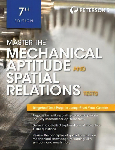 Master The Mechanical Aptitude And Spatial Relations Test, De Peterson's. Editorial Peterson's Guides,u.s., Tapa Blanda En Inglés