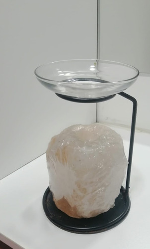 Soporte Con Piedra De Sal, Incluye Aceite Y Vela 