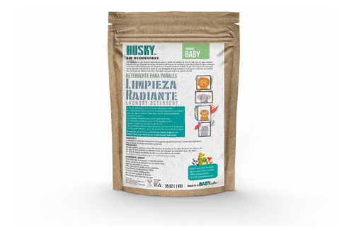 Detergente Husky Para Pañal De Tela - Aroma Baby 1kg