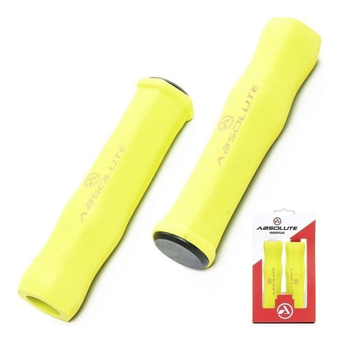 Manopla Absolute Nbr2 Espuma Cor Amarelo Neon