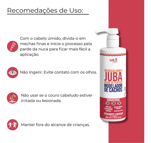 Encaracolando A Juba Creme De Pentear - Widi Care 500ml