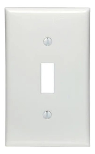 Placa Nylon P/interruptor De Palanca Blanco Leviton - 10 Pza