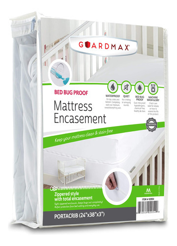 Guardmax Protector De Colchon De Cuna Portatil Con Cre