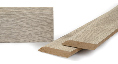 Zocalo Piso 2.4m Largo Mdf Curves 8cm Altura X Unidad