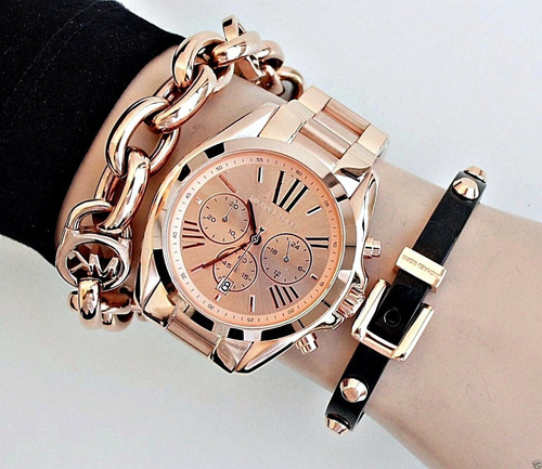 Imagen 10 de 10 de Reloj Michael Kors Bradshaw Mk5503 Tamaño Grande Para Mujer